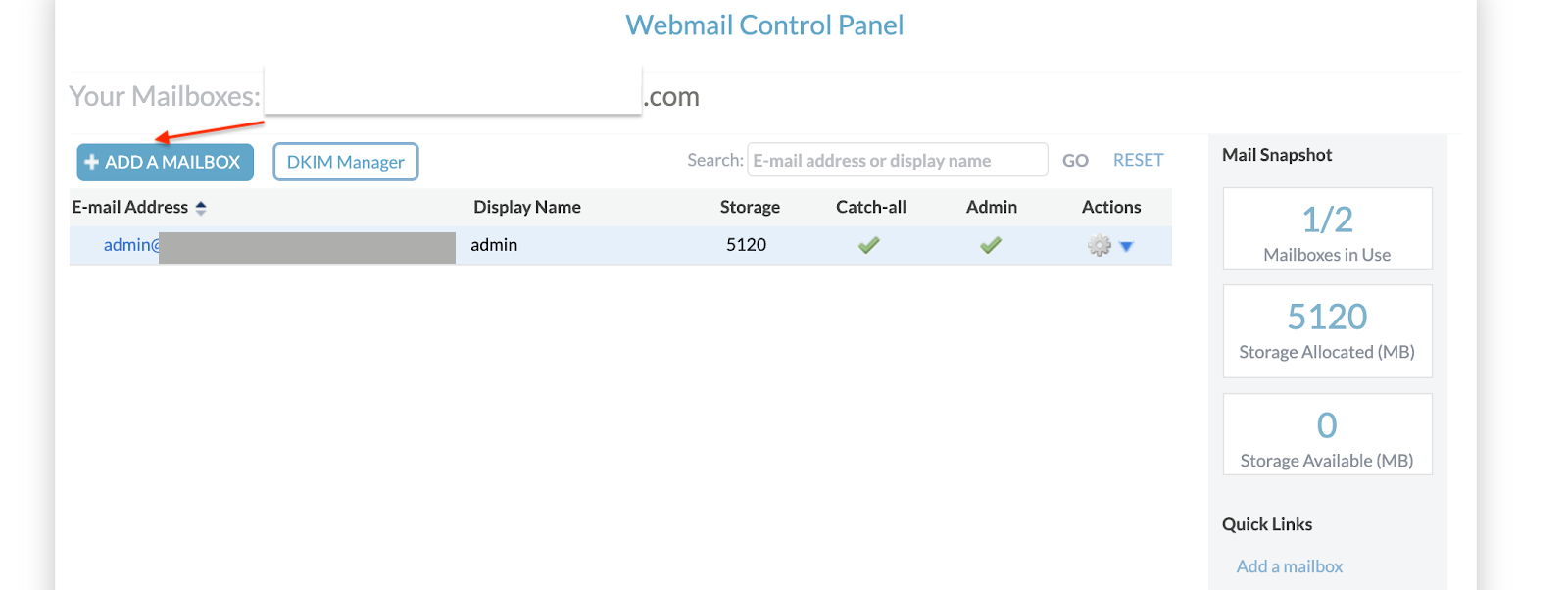 How to create an email address for your new domain